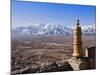 India, Ladakh, Thiksey, View of the Indus Valley from Thiksey Monastery-Katie Garrod-Mounted Photographic Print