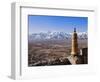 India, Ladakh, Thiksey, View of the Indus Valley from Thiksey Monastery-Katie Garrod-Framed Photographic Print