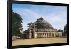 India, Madhya Pradesh, Sanchi, Great Stupa, Western Gateway-null-Framed Giclee Print