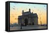 India, Maharashtra, Mumbai, Gateway of India, the Gateway of India at Dawn-Alex Robinson-Framed Stretched Canvas