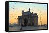 India, Maharashtra, Mumbai, Gateway of India, the Gateway of India at Dawn-Alex Robinson-Framed Stretched Canvas