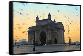 India, Maharashtra, Mumbai, Gateway of India, the Gateway of India at Dawn-Alex Robinson-Framed Stretched Canvas