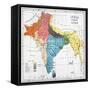 India: Map, 19Th Century-null-Framed Stretched Canvas