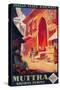 India - Muttra Krishna Temple Travel Poster-Lantern Press-Stretched Canvas