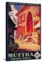 India - Muttra Krishna Temple Travel Poster-Lantern Press-Stretched Canvas