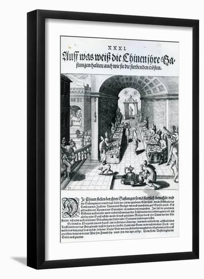 India Orientalis, 1598-Theodore de Bry-Framed Giclee Print