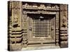 India, Orissa State, Detail of Decoration of Muktesvara Temple in Bhubaneswar-null-Stretched Canvas