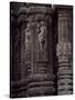 India, Orissa State, Detail of Decorations of Rajarani Temple in Bhubaneswar-null-Stretched Canvas