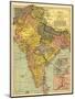 India - Panoramic Map-Lantern Press-Mounted Art Print