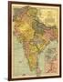 India - Panoramic Map-Lantern Press-Framed Art Print