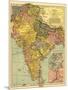 India - Panoramic Map-Lantern Press-Mounted Art Print