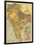 India - Panoramic Map-Lantern Press-Framed Art Print