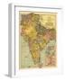 India - Panoramic Map-Lantern Press-Framed Art Print