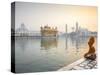 India, Punjab, Amritsar, Pilgrims at the Harmandir Sahib,  Nown As the Golden Temple-Jane Sweeney-Stretched Canvas