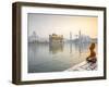 India, Punjab, Amritsar, Pilgrims at the Harmandir Sahib,  Nown As the Golden Temple-Jane Sweeney-Framed Photographic Print