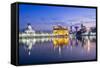 India, Punjab, Amritsar, the Golden Temple - the Holiest Shrine of Sikhism Just before Dawn-Alex Robinson-Framed Stretched Canvas