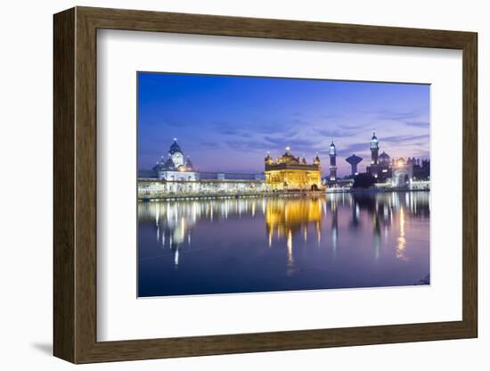 India, Punjab, Amritsar, the Golden Temple - the Holiest Shrine of Sikhism Just before Dawn-Alex Robinson-Framed Photographic Print