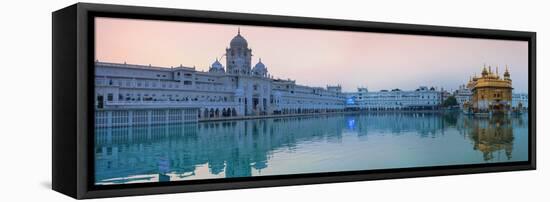 India, Punjab, Amritsar, the Harmandir Sahib,  Known As the Golden Temple-Jane Sweeney-Framed Stretched Canvas