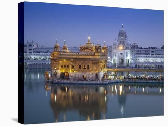 India, Punjab, Amritsar, the Harmandir Sahib,  Known As the Golden Temple-Jane Sweeney-Stretched Canvas