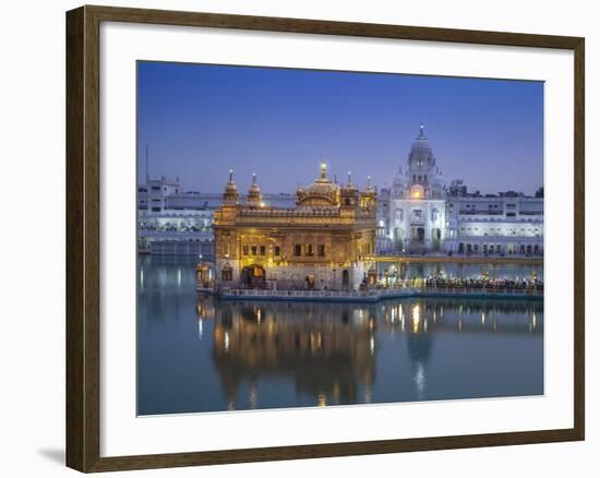 India, Punjab, Amritsar, the Harmandir Sahib,  Known As the Golden Temple-Jane Sweeney-Framed Photographic Print