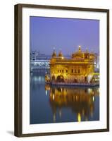 India, Punjab, Amritsar, the Harmandir Sahib,  Known As the Golden Temple-Jane Sweeney-Framed Photographic Print