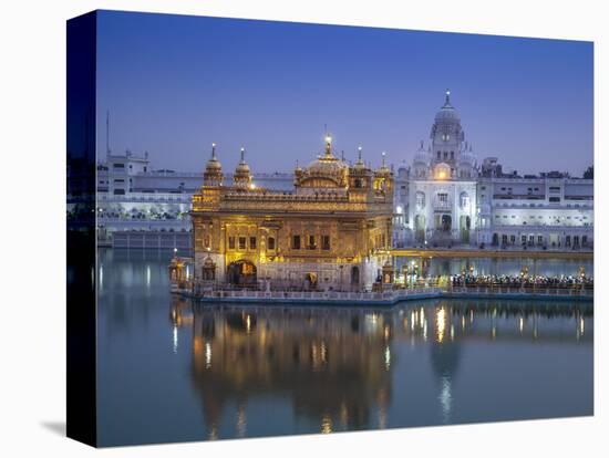 India, Punjab, Amritsar, the Harmandir Sahib,  Known As the Golden Temple-Jane Sweeney-Stretched Canvas