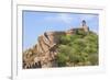 India, Rajasthan, Jaipur. a Massive Stone Wall-Nigel Pavitt-Framed Photographic Print