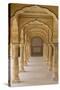 India, Rajasthan, Jaipur Amber Fort. Arches-Emily Wilson-Stretched Canvas