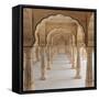 India, Rajasthan, Jaipur, Amber Fort-Michele Falzone-Framed Stretched Canvas