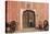 India, Rajasthan, Jaipur, Entrance of City Palace with Shrine-Alida Latham-Stretched Canvas