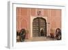 India, Rajasthan, Jaipur, Entrance of City Palace with Shrine-Alida Latham-Framed Photographic Print