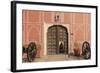 India, Rajasthan, Jaipur, Entrance of City Palace with Shrine-Alida Latham-Framed Photographic Print