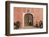 India, Rajasthan, Jaipur, Entrance of City Palace with Shrine-Alida Latham-Framed Photographic Print