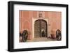 India, Rajasthan, Jaipur, Entrance of City Palace with Shrine-Alida Latham-Framed Photographic Print