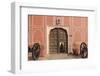 India, Rajasthan, Jaipur, Entrance of City Palace with Shrine-Alida Latham-Framed Photographic Print