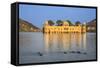 India, Rajasthan, Jaipur. Jal Mahal Palace Is Commonly known as the Water Palace.-Nigel Pavitt-Framed Stretched Canvas