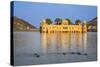 India, Rajasthan, Jaipur. Jal Mahal Palace Is Commonly known as the Water Palace.-Nigel Pavitt-Stretched Canvas