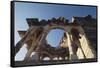 India, Rajasthan, Jodhpur, Mehrangarh Fort, Arched Structure-Dave Bartruff-Framed Stretched Canvas
