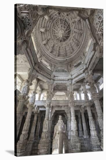 India, Rajasthan, Ranakpur Jain Temple-Michele Falzone-Stretched Canvas