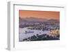 India, Rajasthan, Udaipur, Elevated View of Lake Pichola and Udaipur City-Michele Falzone-Framed Photographic Print