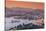 India, Rajasthan, Udaipur, Elevated View of Lake Pichola and Udaipur City-Michele Falzone-Stretched Canvas