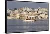 India, Rajasthan, Udaipur. Lake Pichola-Emily Wilson-Framed Stretched Canvas