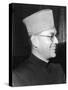India's Nationalist Leader Subhas Chandra Bose, Who Is Anti-British and Pro-Japanese, During WWII-null-Stretched Canvas