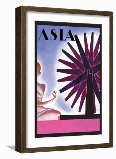 India's Symbolic Wheel-Frank Mcintosh-Framed Art Print