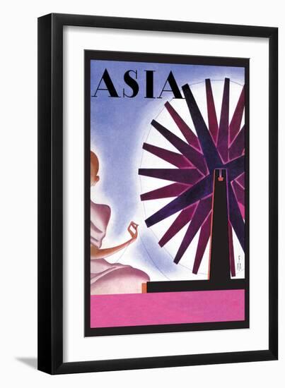 India's Symbolic Wheel-Frank Mcintosh-Framed Art Print