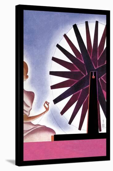 India's Symbolic Wheel-Frank Mcintosh-Stretched Canvas