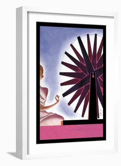 India's Symbolic Wheel-Frank Mcintosh-Framed Art Print