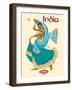 India - Sabena Belgian World Airlines - Native Indian Dancer, Vintage Airline Travel Poster, 1969-Pacifica Island Art-Framed Art Print