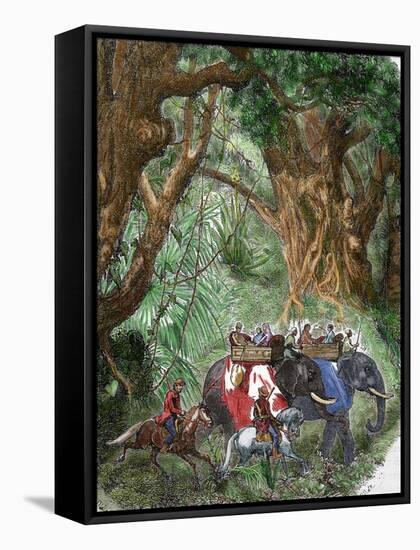 India. Sepoy Rebellion (1857). English Delegation-null-Framed Stretched Canvas