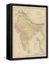 India Showing the Various Presidencies Under British Rule-null-Framed Stretched Canvas